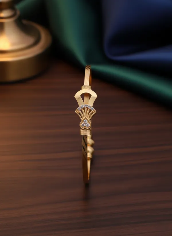 Contemporary_Gold_Open-Cuff_Kada_Bangle_with_Floral_Stone_Accents