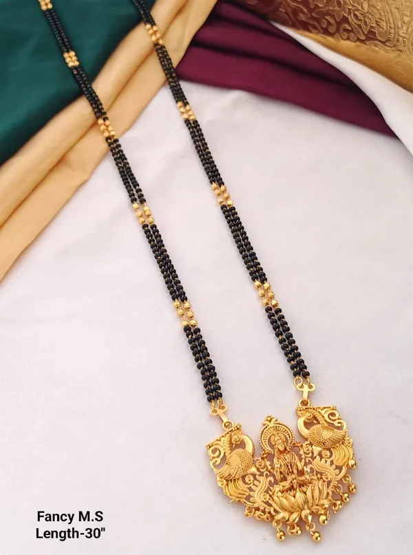 Designer_Fancy_Long_Length_Gold-Plated_Mangalsutra