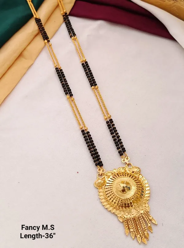 Designer_Long_Black_Bead_Mangalsutra_with_Antique_Round_Pendant