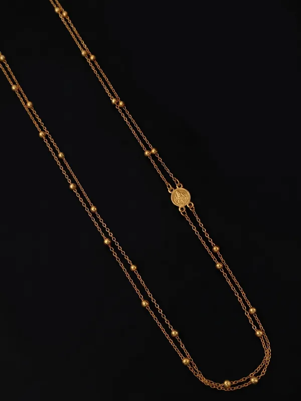 Double-Layer_Gold_Beaded_Coin_Pendant_Necklace