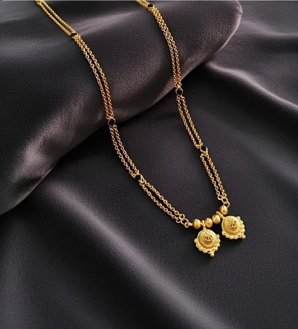 Elegant_Double-Layered_Gold-Plated_Wati_Necklace
