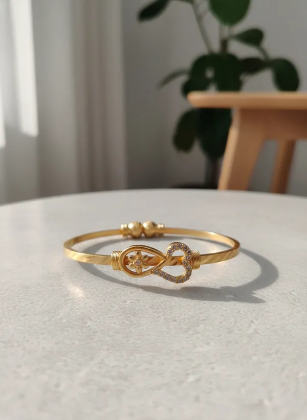 Elegant_Gold_Plated_Infinity_Heart_&_Floral_Kada_Bracelet