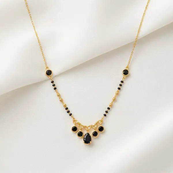 Elegant_Gold_and_Black_Beaded_Mangalsutra_Necklace_|_Modern_Traditional_Indian_Jewelry