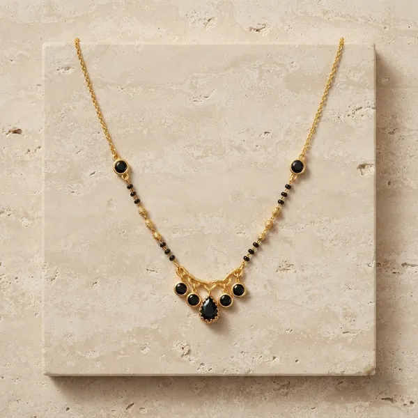 Elegant_Gold_and_Black_Beaded_Mangalsutra_Necklace_|_Modern_Traditional_Indian_Jewelry