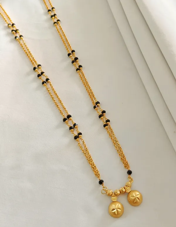 Ethnic_Gold-Toned_Layered_Chain_Necklace_with_Floral_Star_Charms
