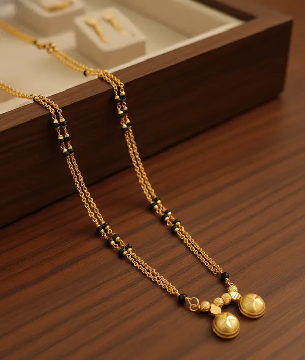 Ethnic_Gold-Toned_Layered_Chain_Necklace_with_Floral_Star_Charms