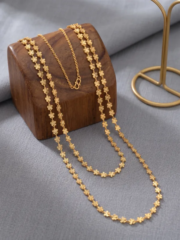 Exquisite_2-Layer_Gold-Plated_Long_Chain_Necklace_with_Floral_Motif