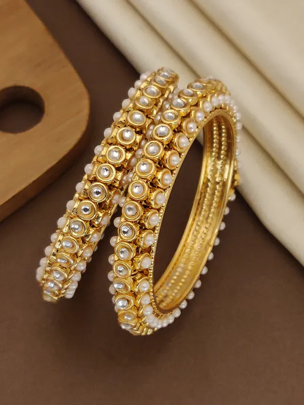 Exquisite_Gold-Plated_Traditional_2_PieceOf_Bangles_with_White_stone_work