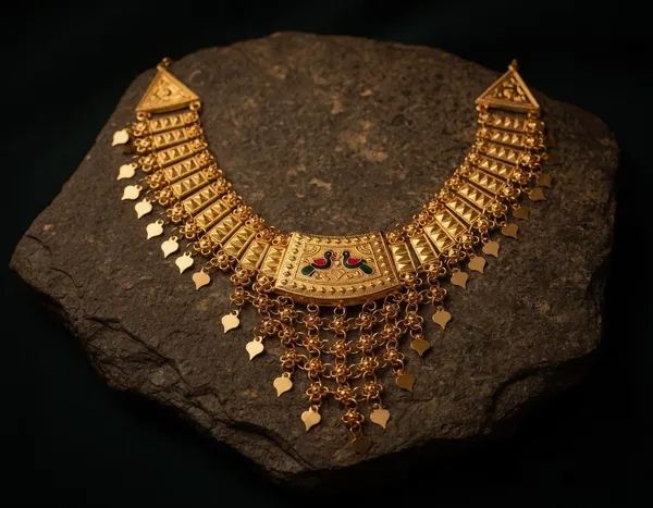 Exquisite_Peacock_Motif_Gold_Rani_Haar