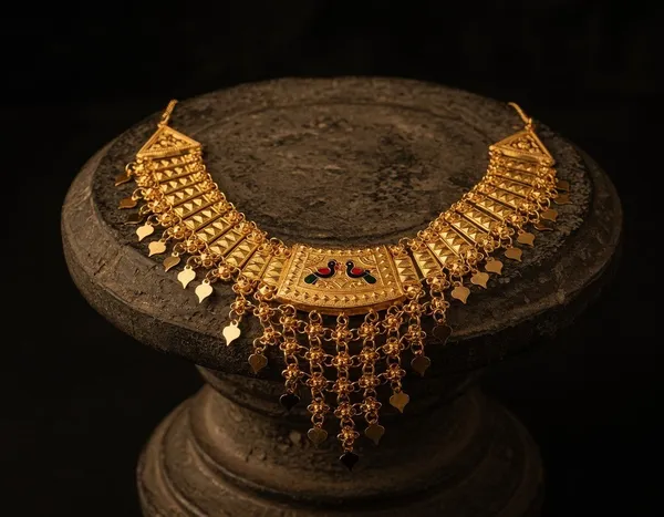 Exquisite_Peacock_Motif_Gold_Rani_Haar