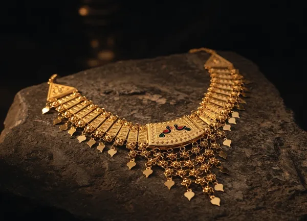 Exquisite_Peacock_Motif_Gold_Rani_Haar