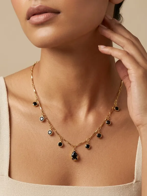 Gold_Plated_Black_Stone_Necklace_for_Women_|_Elegant_Black_Pendant_Necklace_|_Daily_Wear_&_Party_Wear_Jewellery