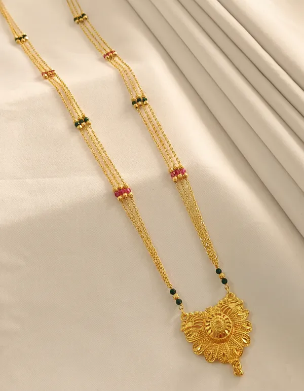 Gold_Plated_Long_Necklace_with_Floral_Filigree_Pendant