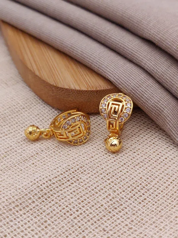 Gold-Plated_Round_CZ_Hoop_Dangle_Earrings
