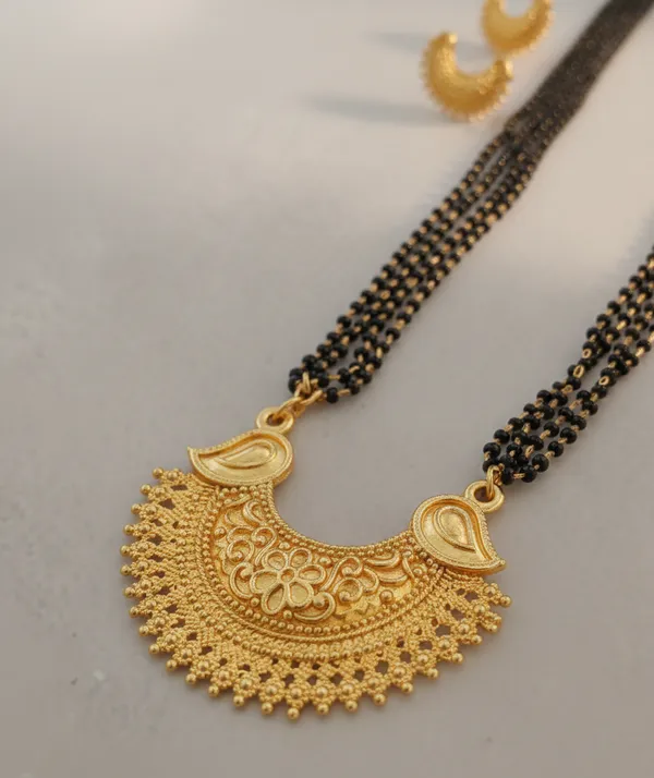 Gold-Plated_Traditional_Mangalsutra_Set_with_Chandbali_Pendant_&_Matching_Earrings