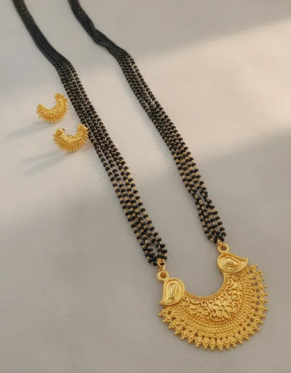 Gold-Plated_Traditional_Mangalsutra_Set_with_Chandbali_Pendant_&_Matching_Earrings