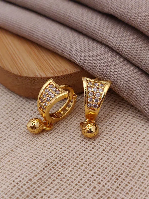 Gold-Toned_Trapezoid_CZ_Dangler_Earrings