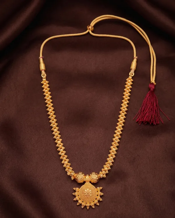 Intricate_Gold_Plated_Beaded_Necklace_with_Sun_Pendant