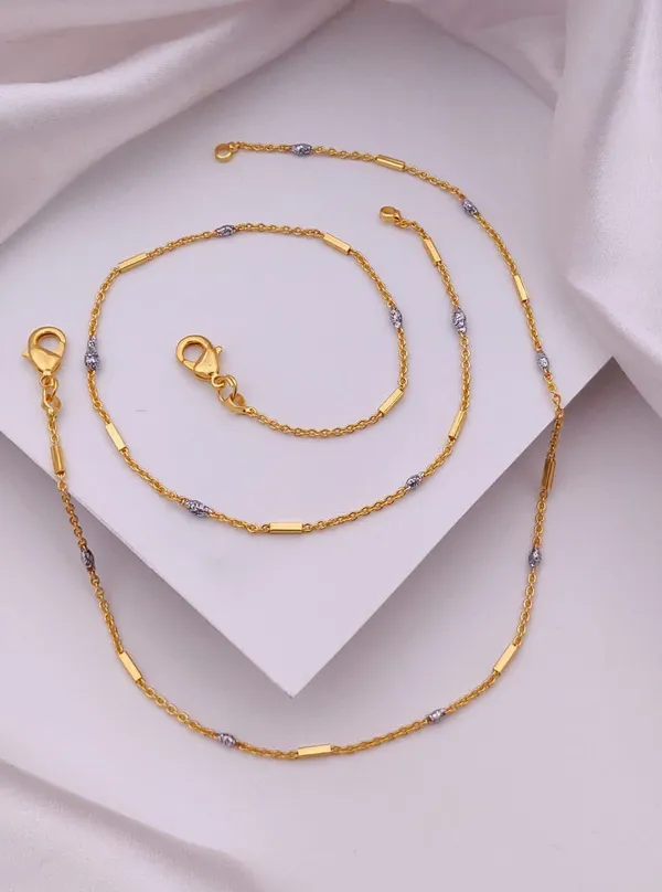 Kriya_dual_tone_Golden_Plated_Anklets_For_women