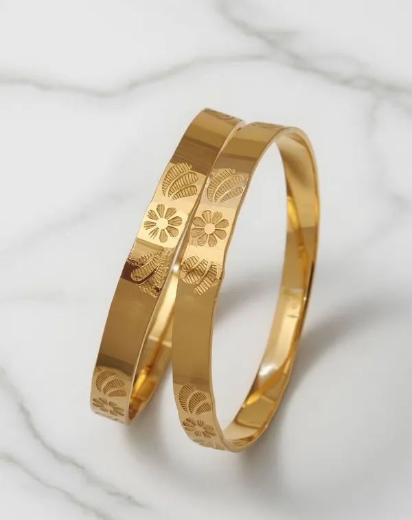 Gold-Plated_Floral_Embossed_Daily_Wear_Bangles_-_Set_of_2