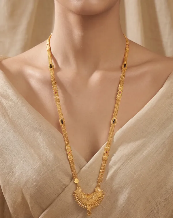 Long_Necklace_with_Traditional_Crescent_Pendant_|_30-Inch_Matte_Finish_