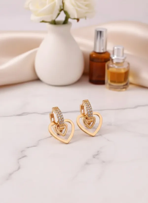 Modern_Geometric_&_Classic_Hoop_Gold-Plated_Zircon_Earring_Collection_(4_Styles)