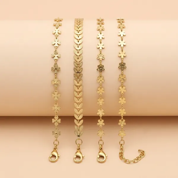 Nature-Inspired_Gold-Plated_Bracelet_Collection