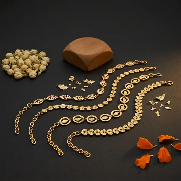 Nature-Inspired_Gold-Toned_Bracelet_Collection