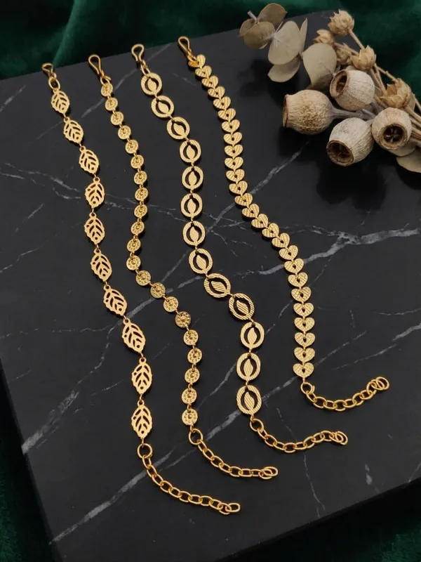 Nature-Inspired_Gold-Toned_Bracelet_Collection