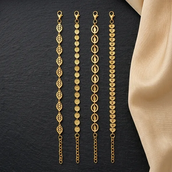 Nature-Inspired_Gold-Toned_Bracelet_Collection