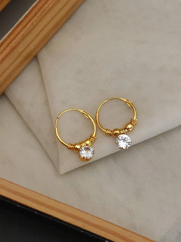 Versatile_Gold-Plated_Huggie_Hoops_with_Assorted_CZ_Drop
