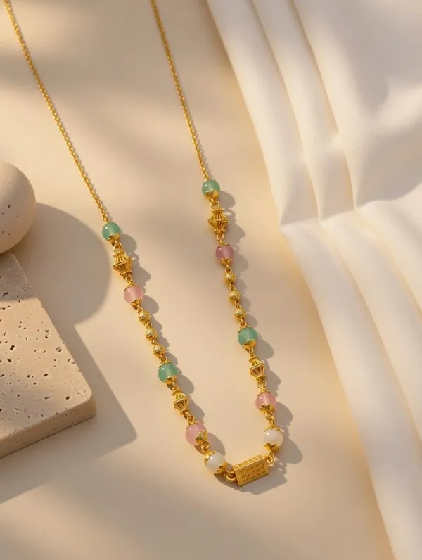 Pastel_Multi-Stone_Gold-Plated_Mala_Necklace_with_Artistic_Beadwork