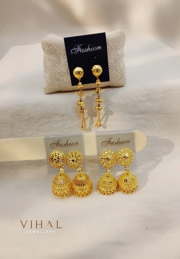 Premium_Gold-Plated_Jhumka_&_Drop_Earring_Combo_|_Traditional_Indian_Jewelry_Set
