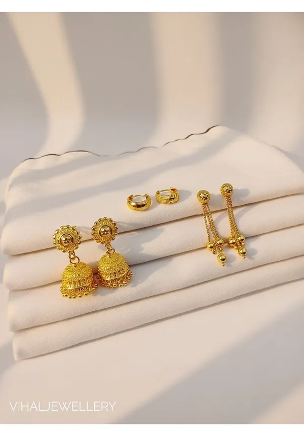 Premium_Gold-Plated_Traditional_Earring_Combo_Set_-_Jhumka,_Bali,_and_Sui-Dhaga_Style_Earrings