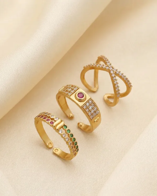 Set_of_3_Gold-Plated_Adjustable_Finger_Rings_with_Multi-Color_Stones_&_American_Diamond_Accents