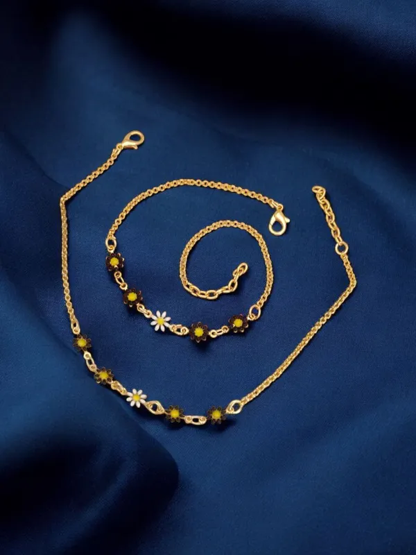 Sunshine_Daisy_Gold_Anklet_Set