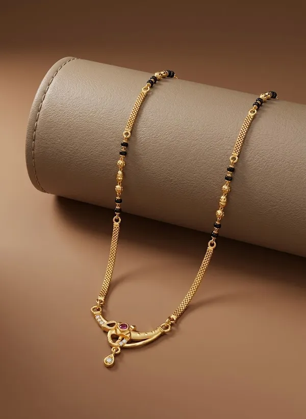 Traditional_Crescent_Shape_Gold-Plated_Mangalsutra_with_Pink_Accent