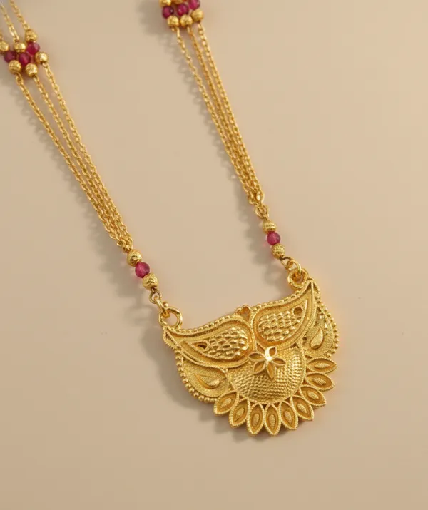 Traditional_Gold_Multi-Strand_Necklace_with_Ruby_Accents