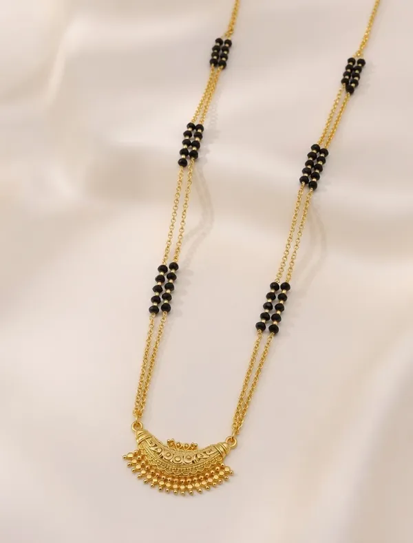 Traditional_Gold-Plated_Crescent_Mangalsutra_with_Double-Layered_Black_Bead_Chain