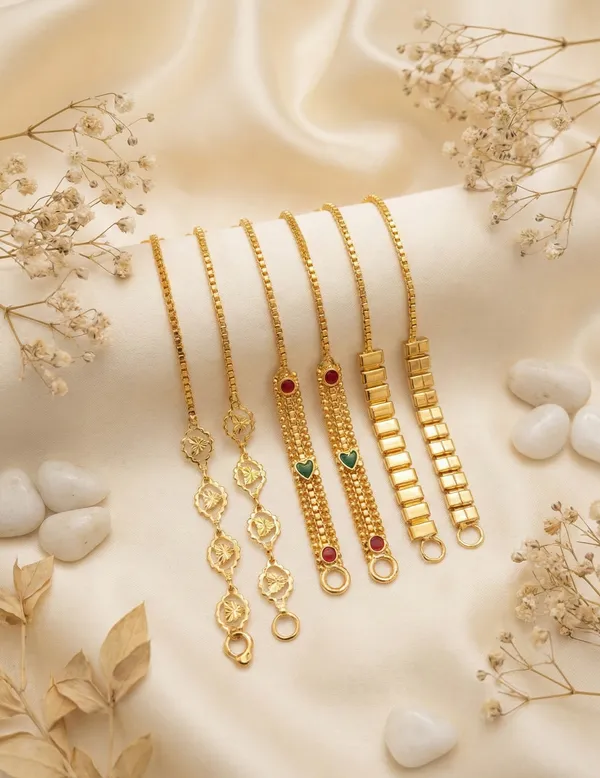 Traditional_Gold-Plated_Designer_Ear_Chain_Collection_(Assorted_Patterns)