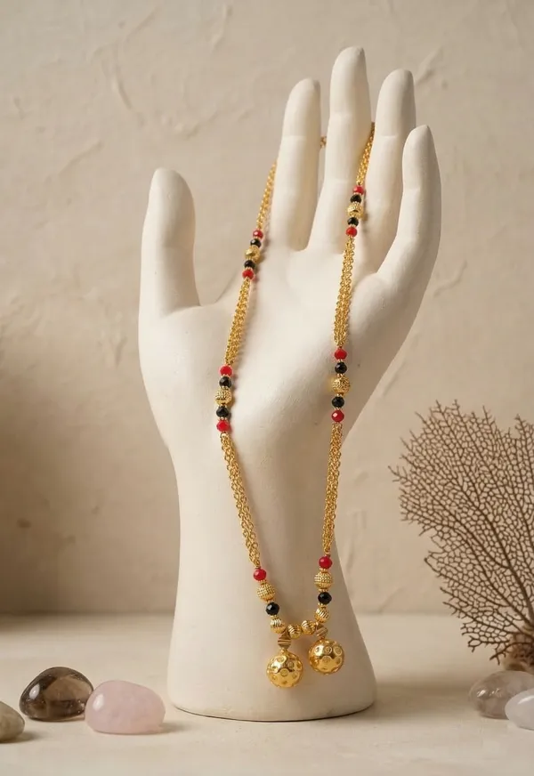 Traditional_Gold-Plated_Double_Chain_Mangalsutra_with_Black_&_Red_Beads