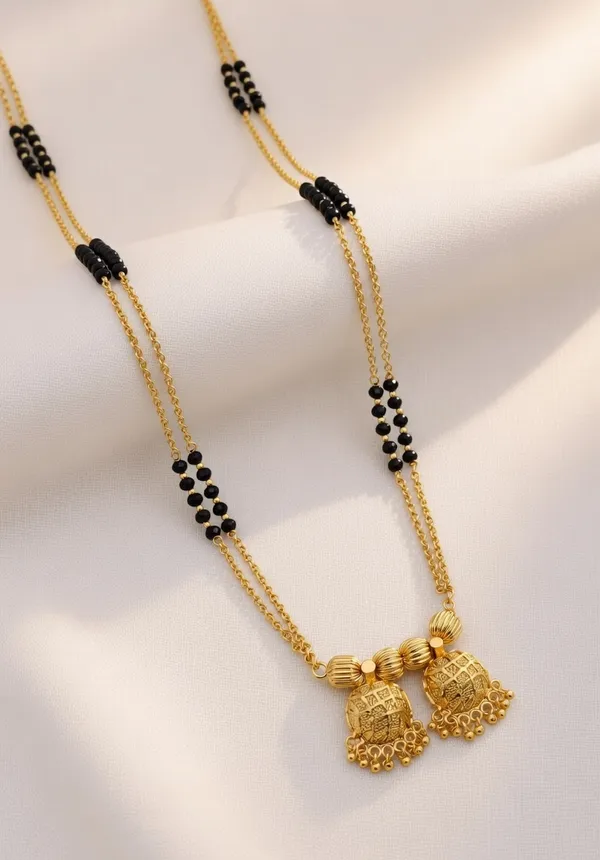 Traditional_Gold-Plated_Double_Wati_Mangalsutra_with_Filigree_Pendants
