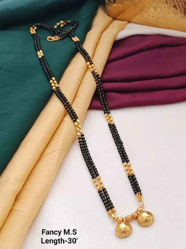 Traditional_Gold-Plated_Fancy_Mangalsutra_with_Ball_Pendants