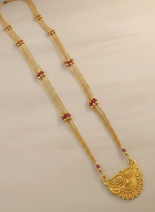Traditional_Gold-Plated_Long_Haram_Necklace_with_Ruby-Toned_Accents