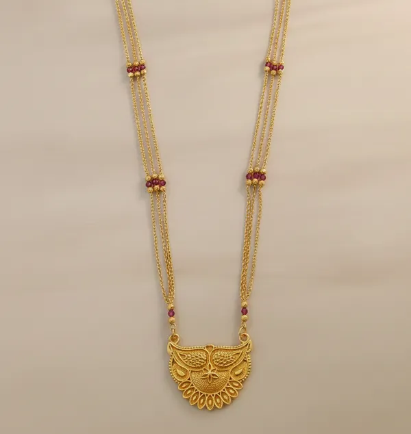 Traditional_Gold-Plated_Long_Haram_Necklace_with_Ruby-Toned_Accents