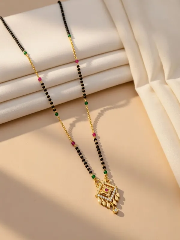 Traditional_Gold_Plated_Mangalsutra_with_Geometric_Diamond_Pendant
