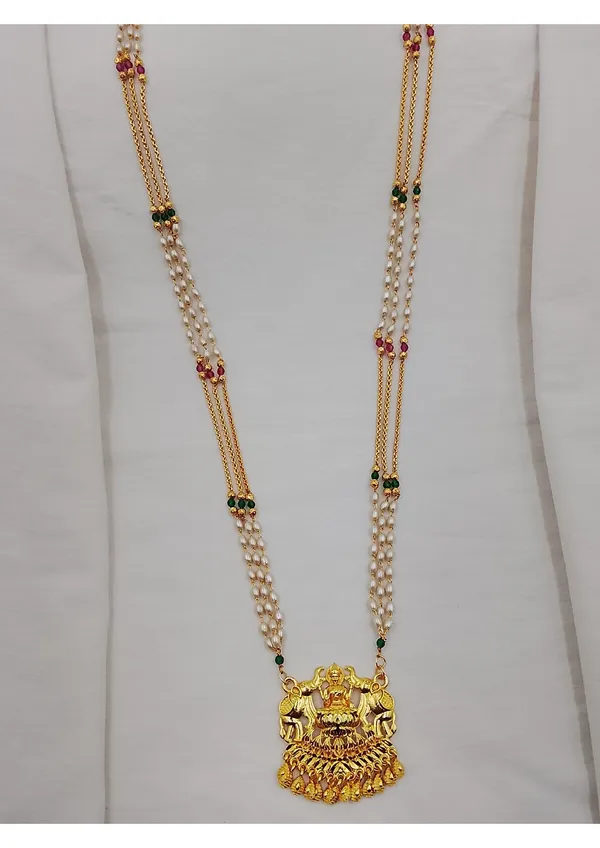 Traditional_Gold_Plated_Mangalsutra_with_Goddess_Pendant_and_Pearl_Chain