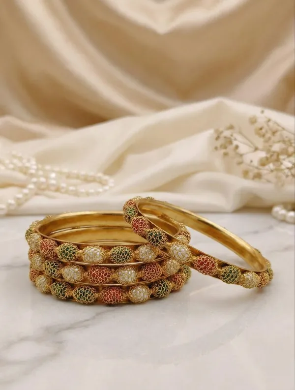 Traditional_Gold-Plated_Mesh_Bead_Bangles_–_Set_of_4_Bangles