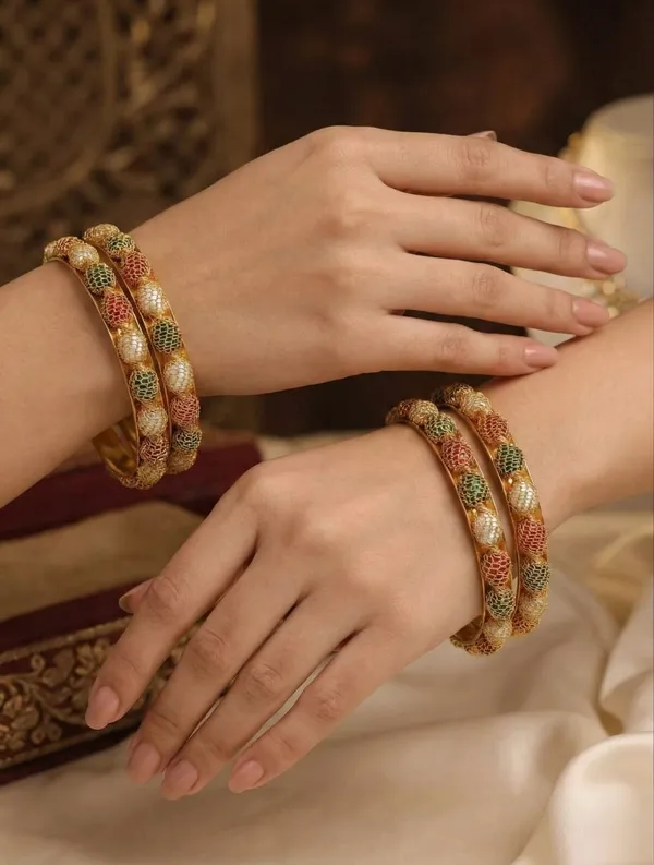 Traditional_Gold-Plated_Mesh_Bead_Bangles_–_Set_of_4_Bangles