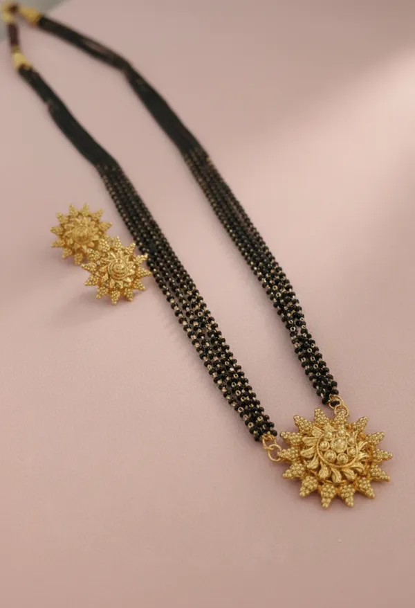 Traditional_Gold-Plated_Sunburst_Mangalsutra_Set_with_Matching_Stud_Earrings
